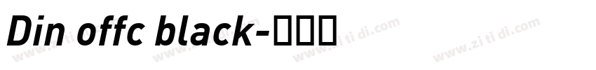 Din offc black字体转换